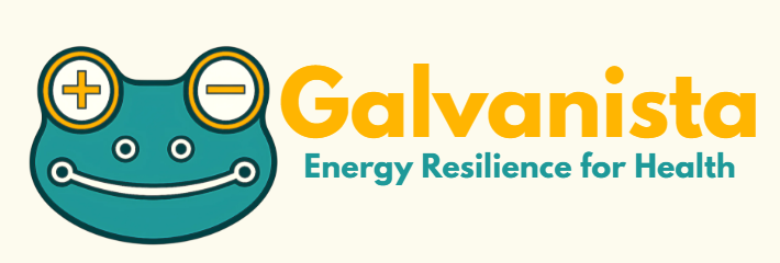 Galvanista Energy Resilience for Health frog logo